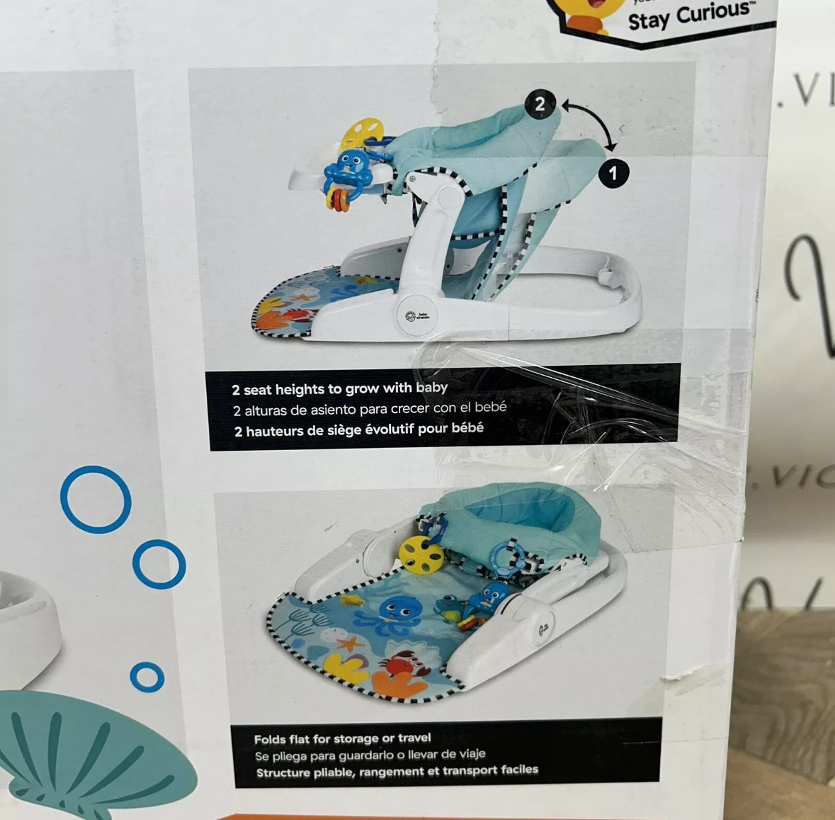 NEW Baby Einstein Sea of Support 2 in 1 Sit Up Floor Seat RRP 50