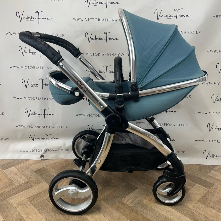 PRELOVED Babystyle Egg Pushchair & Carrycot - Cool Mist Blue 🩵 - Image 8