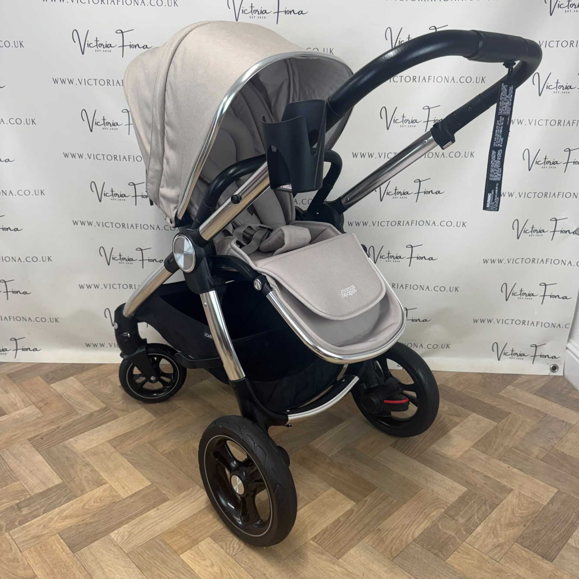 PRELOVED Mamas And Papas Ocarro Pushchair & Carrycot - Biscuit - Image 6