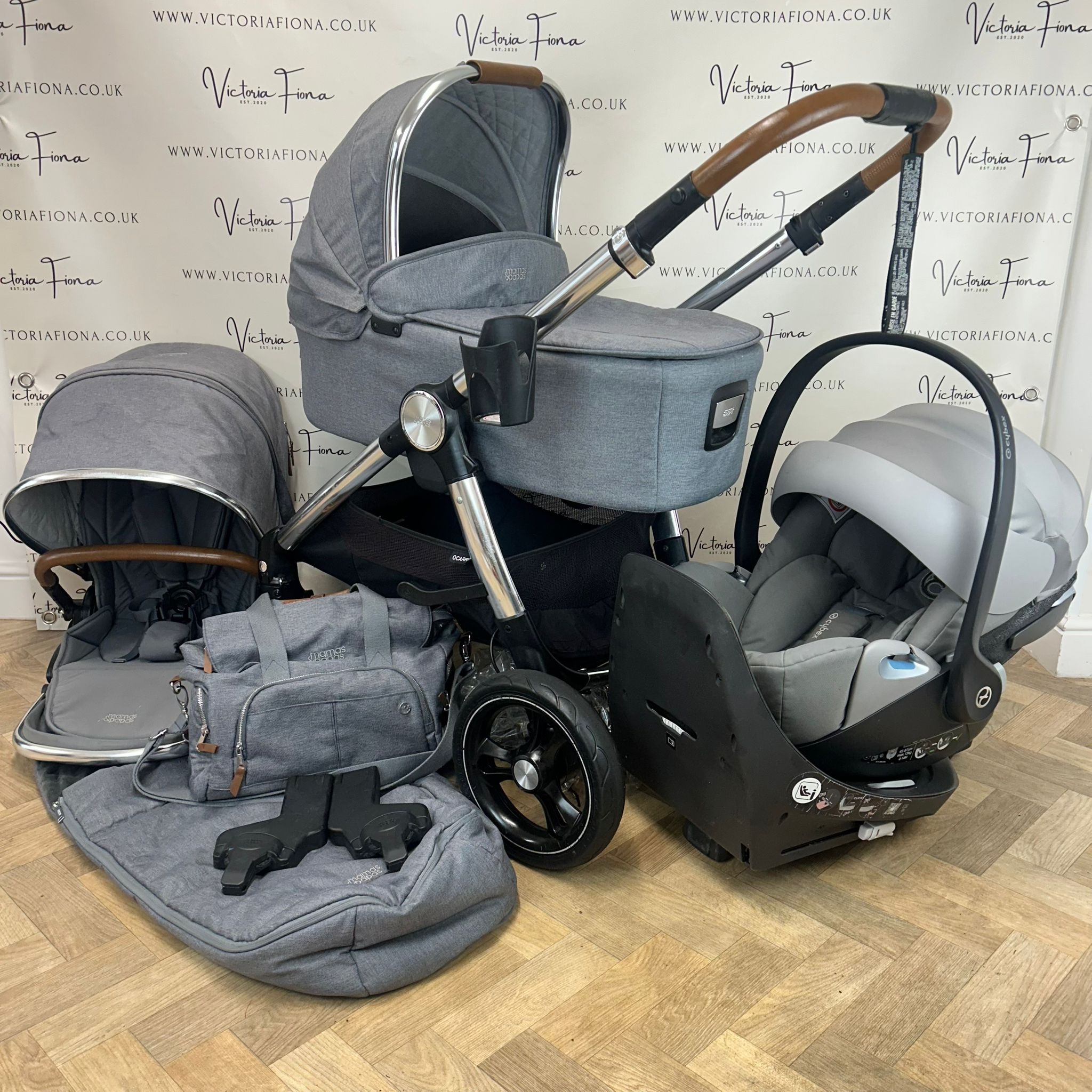 PRELOVED Mamas & Papas Ocarro Pushchair & Carrycot - Shadow Grey