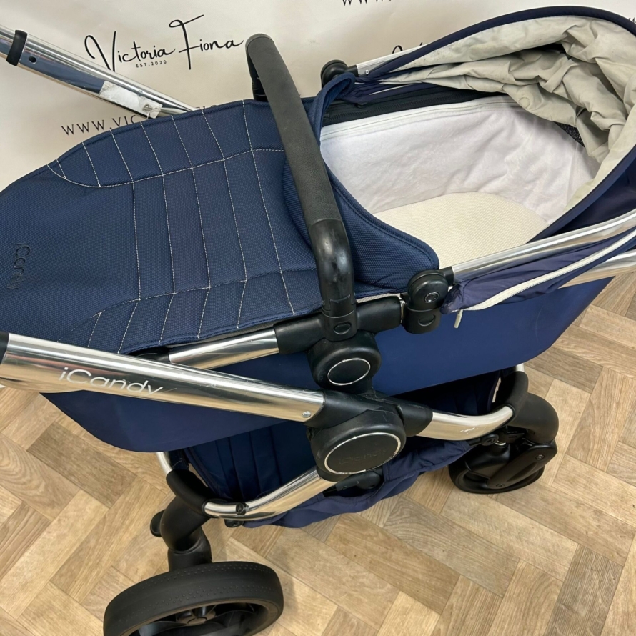 PRELOVED iCandy Peach 5 Pushchair - Indigo Blue - Image 4