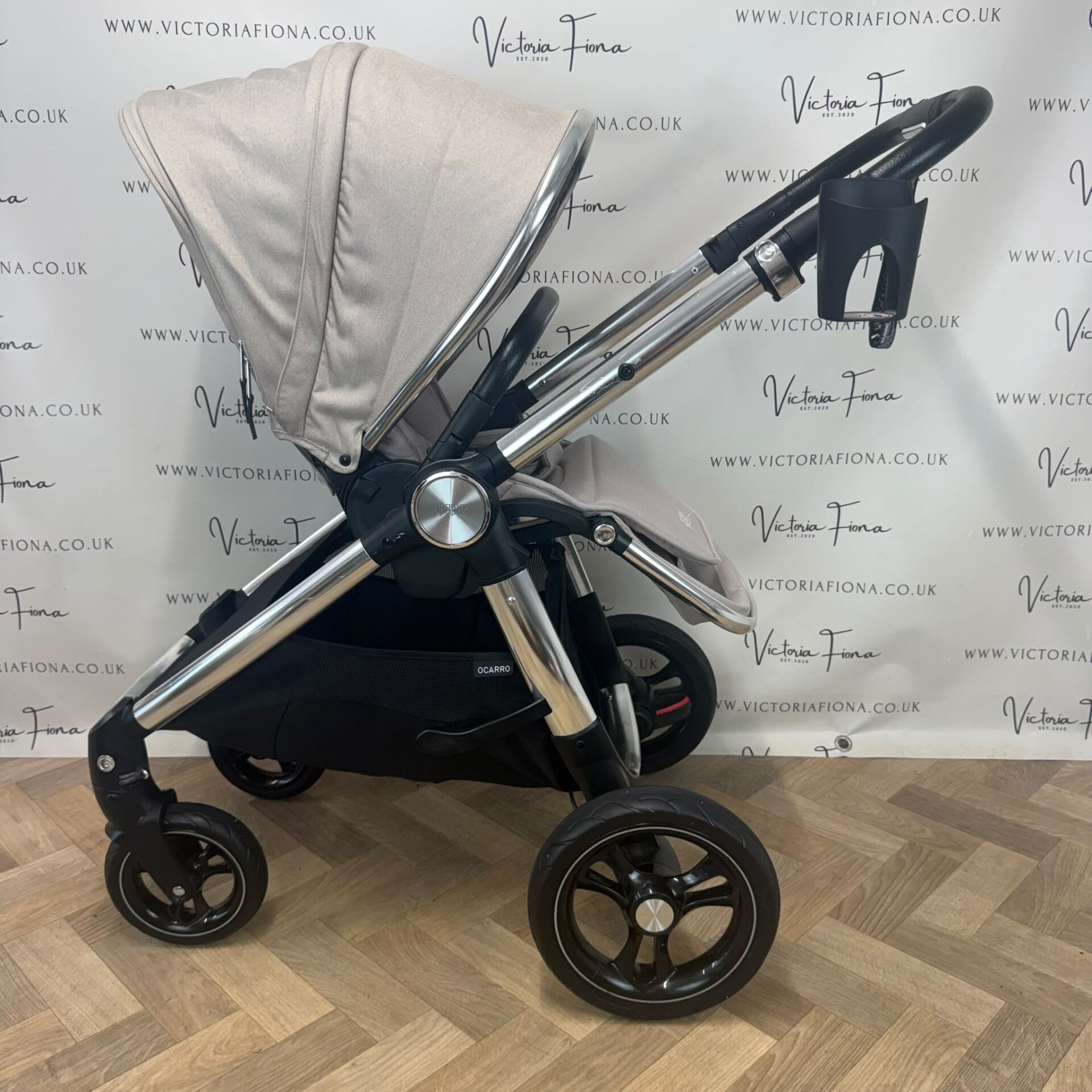 PRELOVED Mamas And Papas Ocarro Pushchair & Carrycot - Biscuit - Image 8