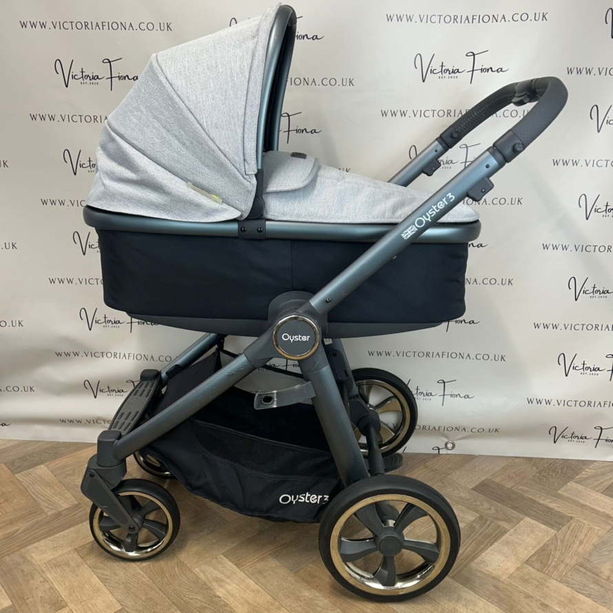 PRELOVED Babystyle Oyster 3 Pushchair & Carrycot - Tonic 🩶 - Image 2