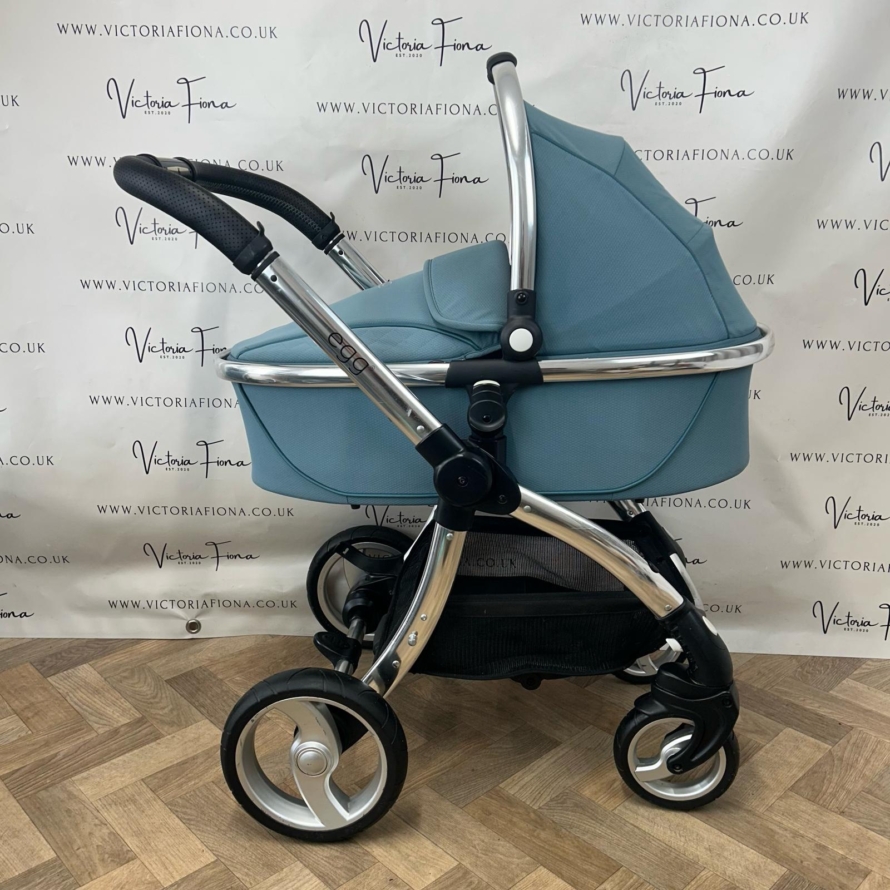 PRELOVED Babystyle Egg Pushchair & Carrycot - Cool Mist Blue 🩵 - Image 4