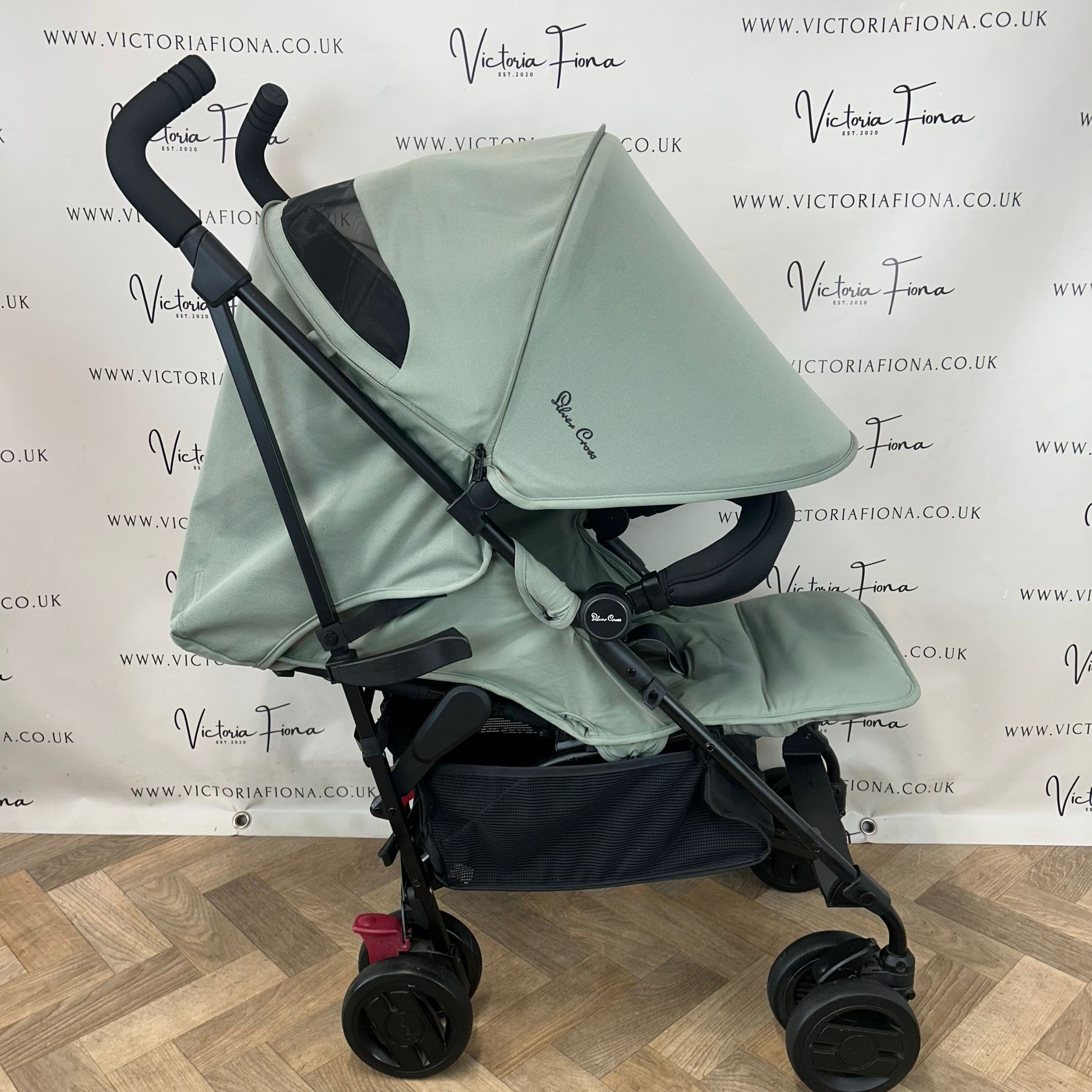 PRELOVED Silver Cross Pop Pushchair - Sage RRP£195 - Image 2