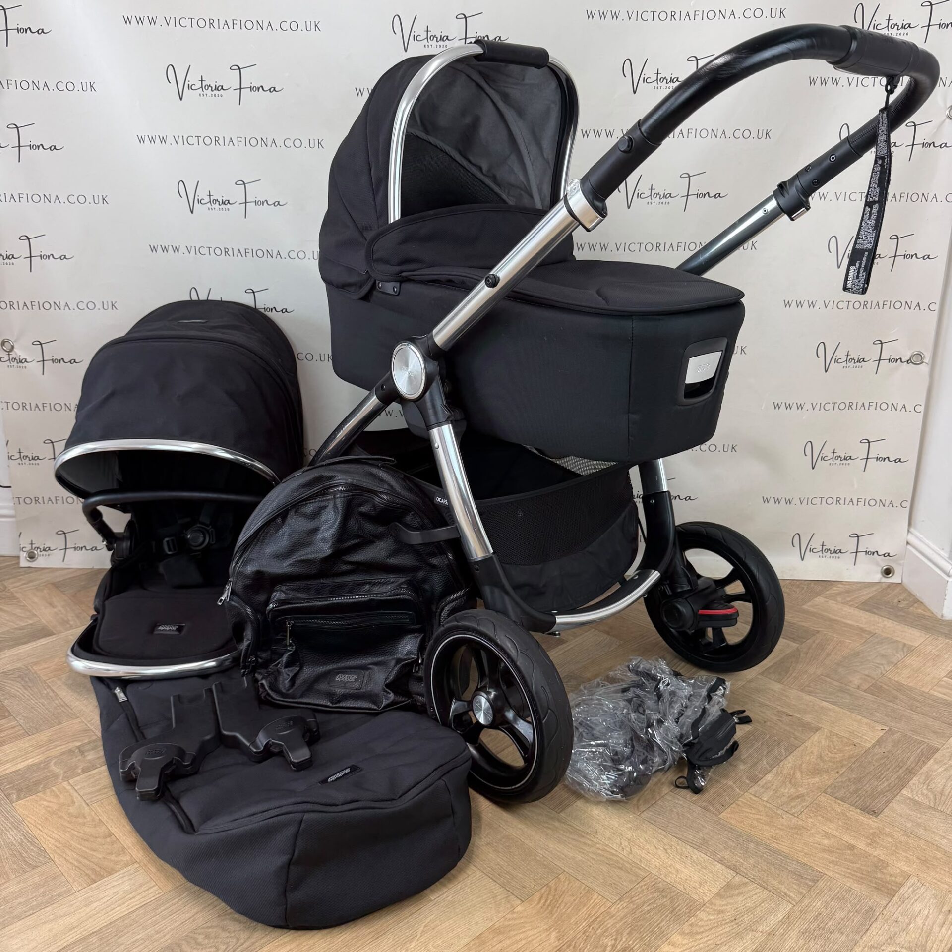 PRELOVED Mamas & Papas Ocarro Pushchair - Black & Chrome