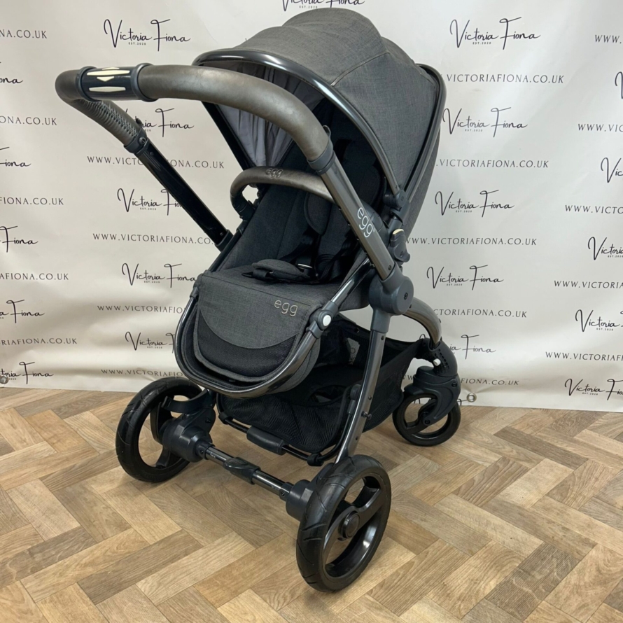 PRELOVED Babystyle Egg Pushchair & Carrycot - Carbon Grey 🩶 - Image 8