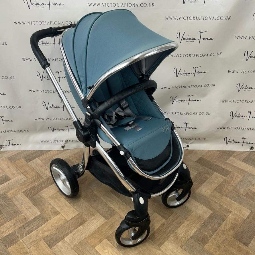 PRELOVED Babystyle Egg Pushchair & Carrycot - Cool Mist Blue 🩵 - Image 9