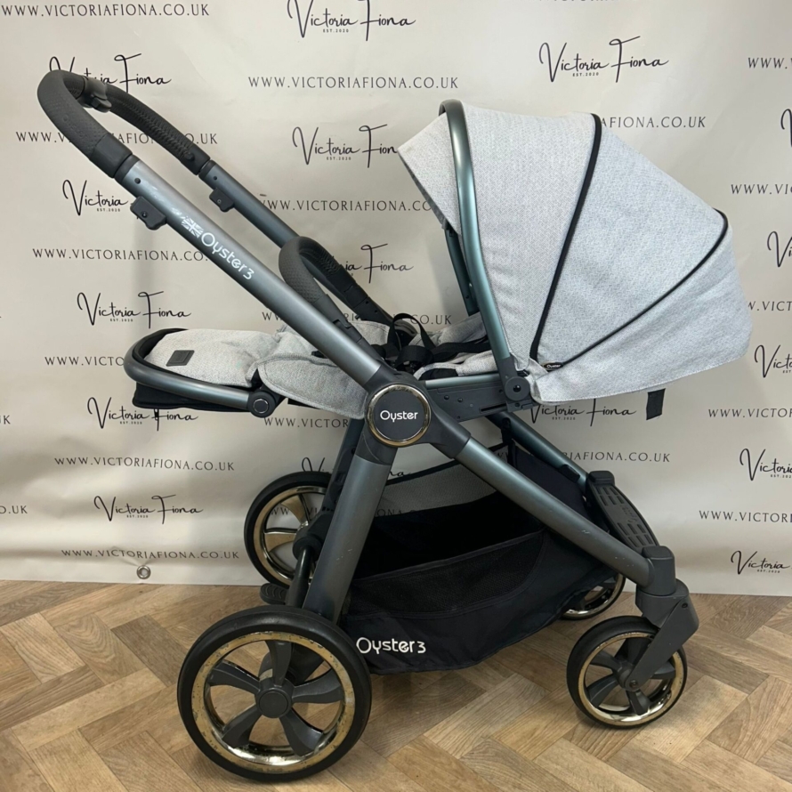PRELOVED Babystyle Oyster 3 Pushchair & Carrycot - Tonic 🩶 - Image 6