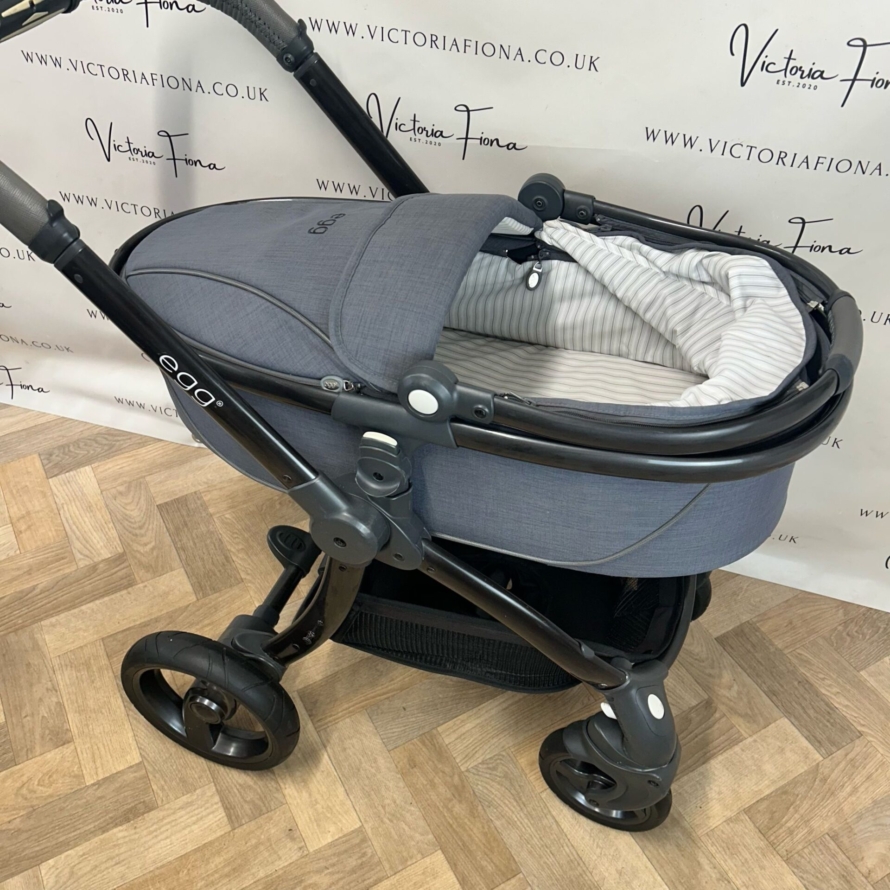 PRELOVED Babystyle Egg Pushchair & Carrycot - Quantum Grey 🩶 - Image 4