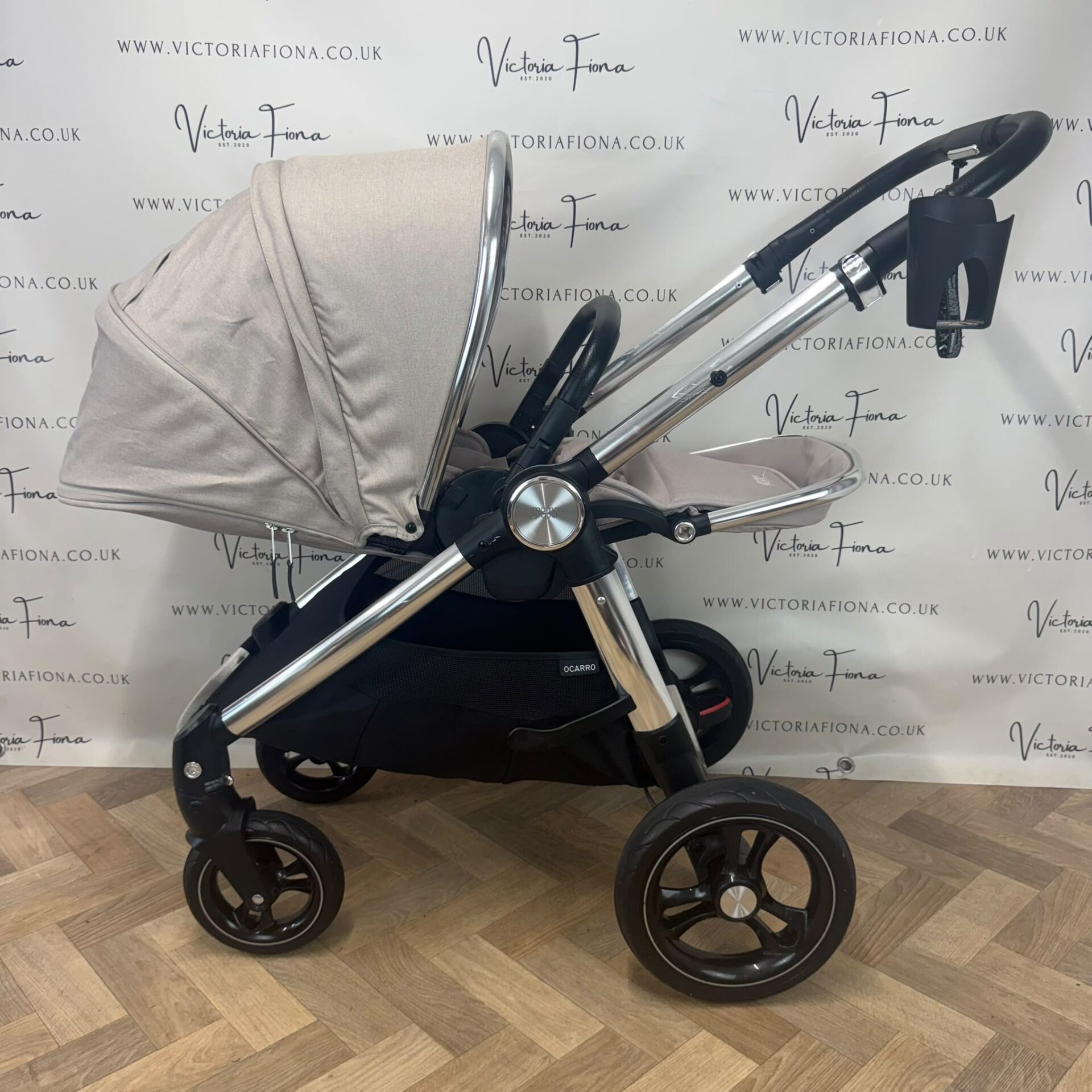 PRELOVED Mamas And Papas Ocarro Pushchair & Carrycot - Biscuit - Image 7