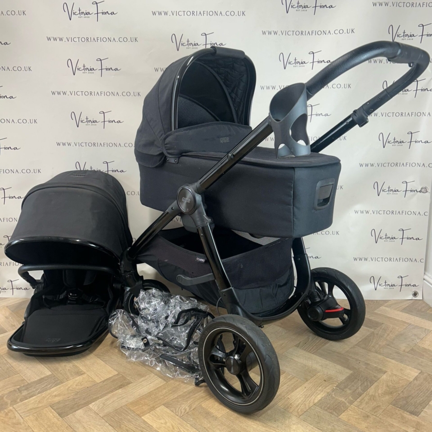 PRELOVED Mamas And Papas Ocarro Pushchair & Carrycot - Carbon Black 🖤
