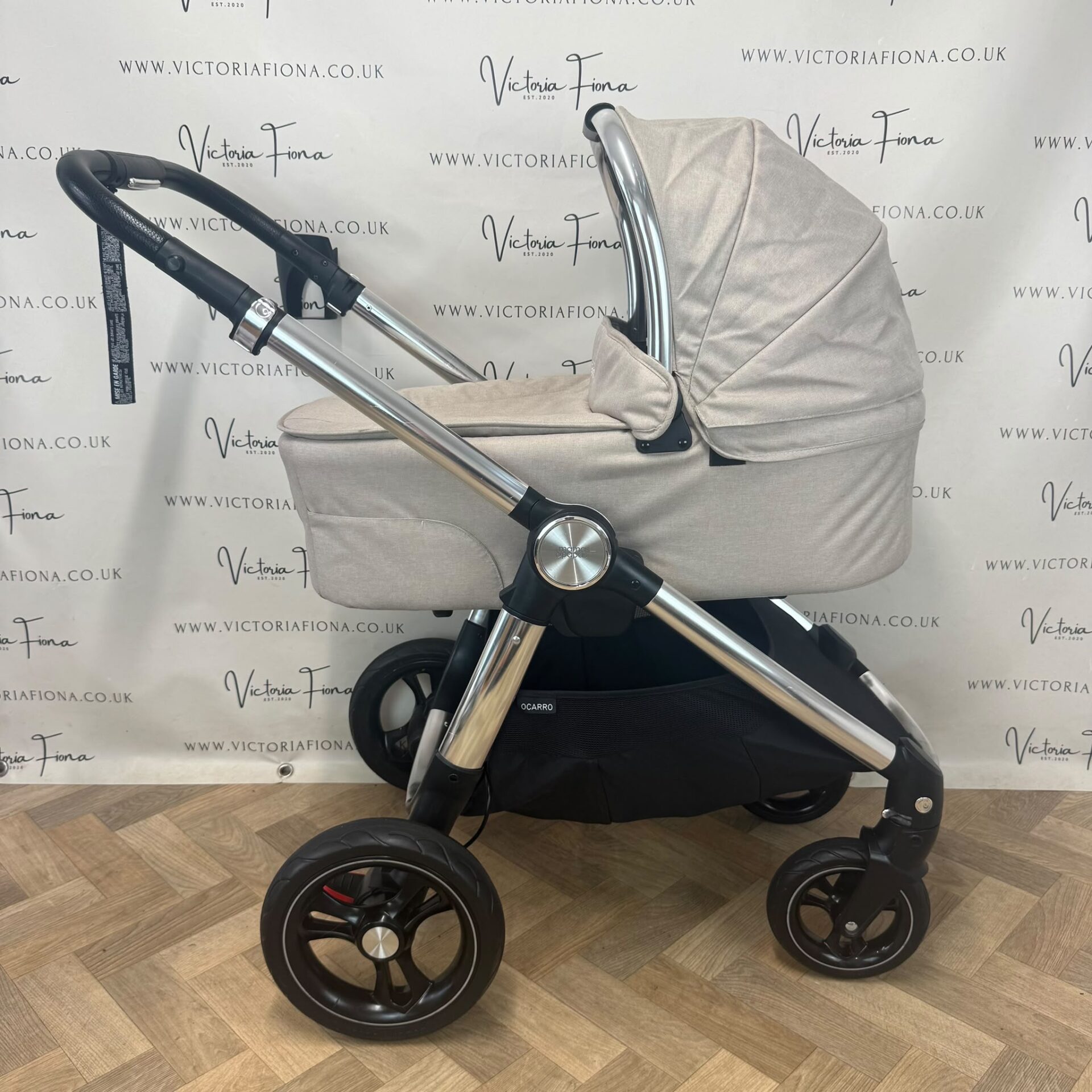 PRELOVED Mamas And Papas Ocarro Pushchair & Carrycot - Biscuit - Image 5