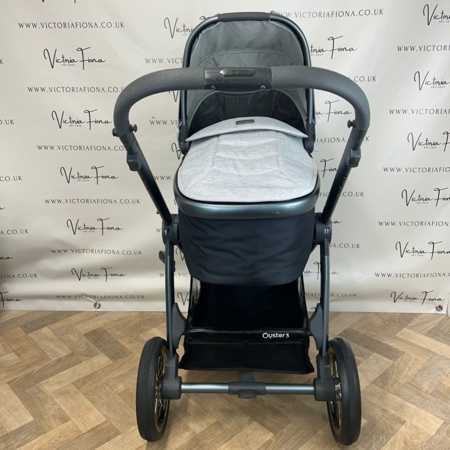 PRELOVED Babystyle Oyster 3 Pushchair & Carrycot - Tonic 🩶 - Image 4