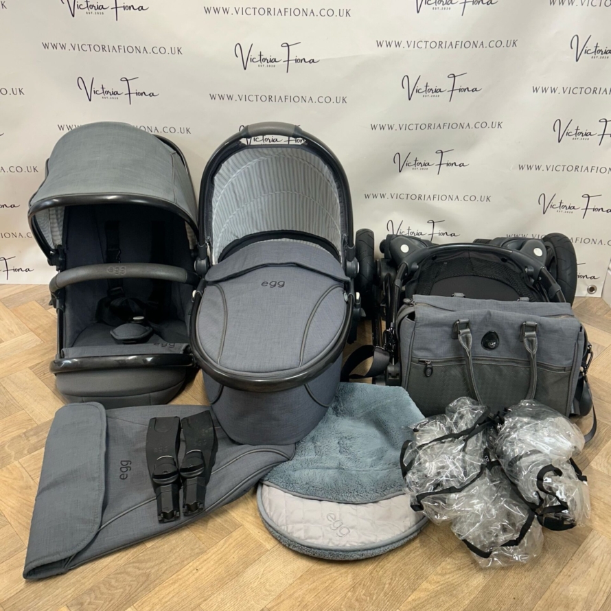 PRELOVED Babystyle Egg Pushchair & Carrycot - Quantum Grey 🩶 - Image 8