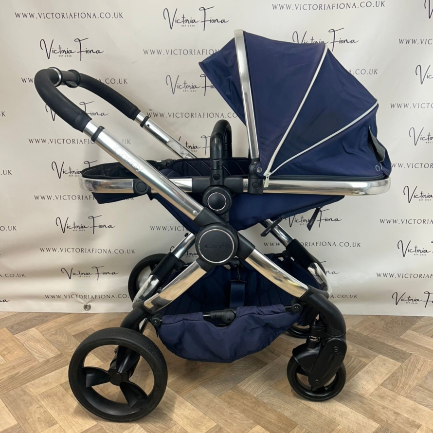 PRELOVED iCandy Peach 5 Pushchair - Indigo Blue - Image 7