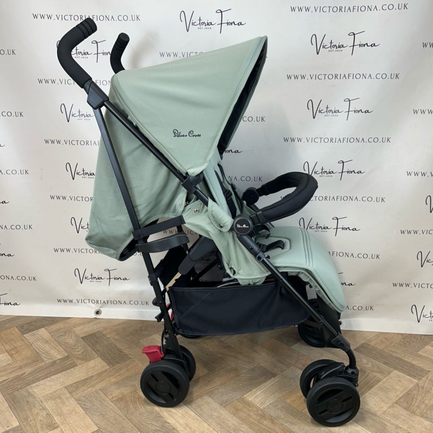 PRELOVED Silver Cross Pop Pushchair - Sage RRP£195 - Image 6