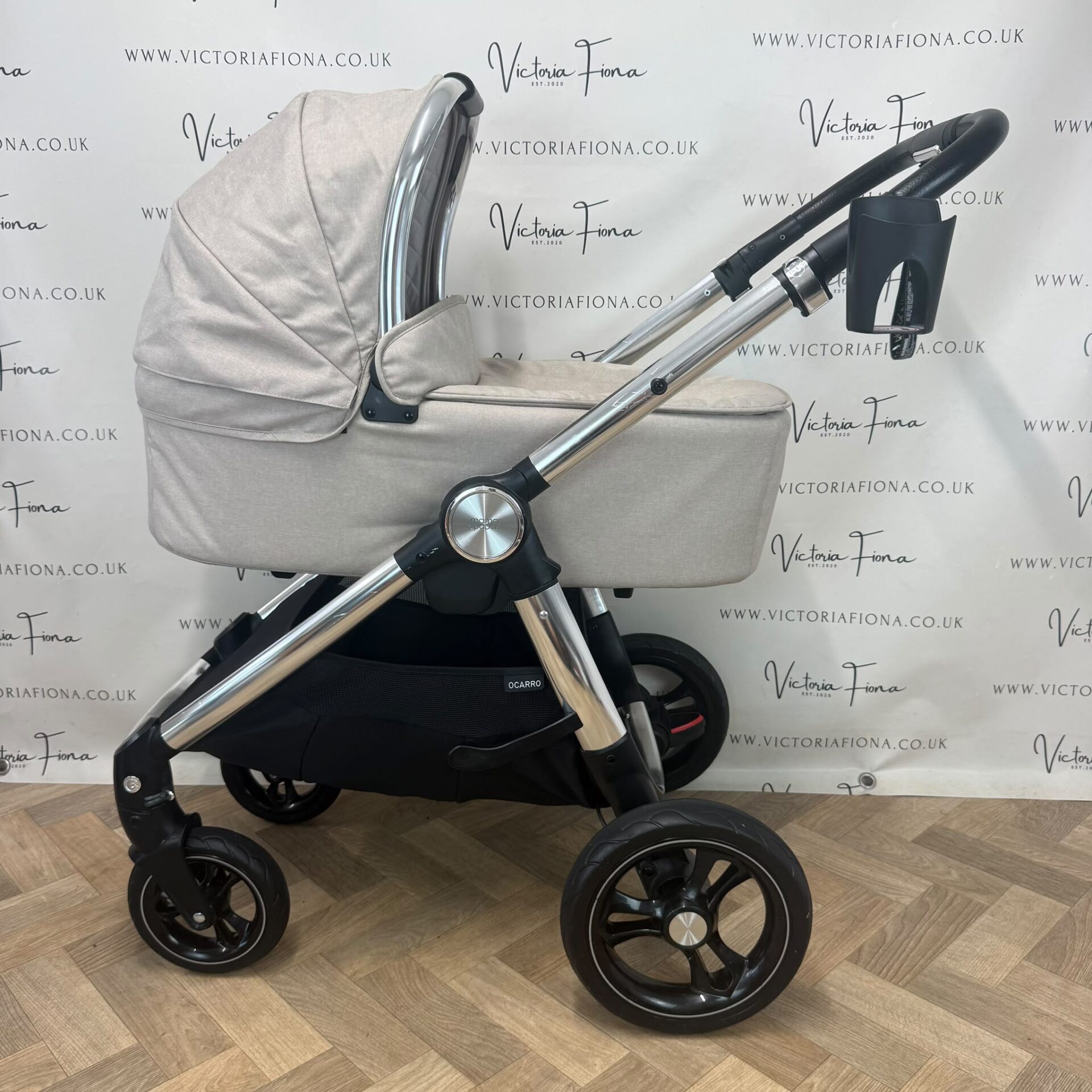 PRELOVED Mamas And Papas Ocarro Pushchair & Carrycot - Biscuit - Image 2