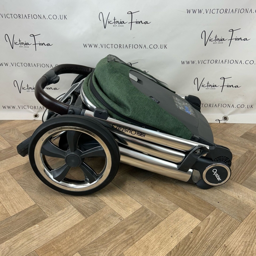 PRELOVED Babystyle Oyster 3 Pushchair & Carrycot - 0-22kg - Alpine Green - Image 8