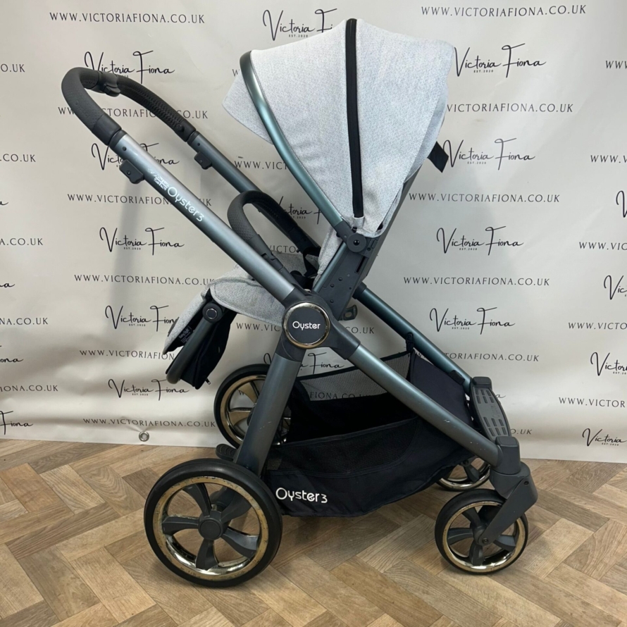 PRELOVED Babystyle Oyster 3 Pushchair & Carrycot - Tonic 🩶 - Image 7