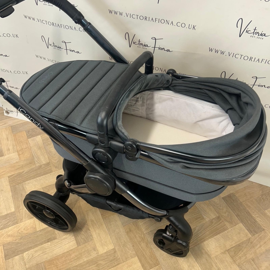 PRELOVED iCandy Peach 7 Pushchair with accessories - DARK GREY RRP£1543 - Image 2