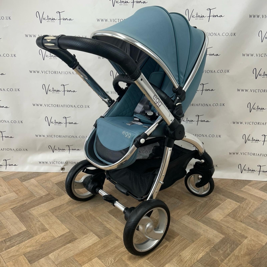 PRELOVED Babystyle Egg Pushchair & Carrycot - Cool Mist Blue 🩵 - Image 6