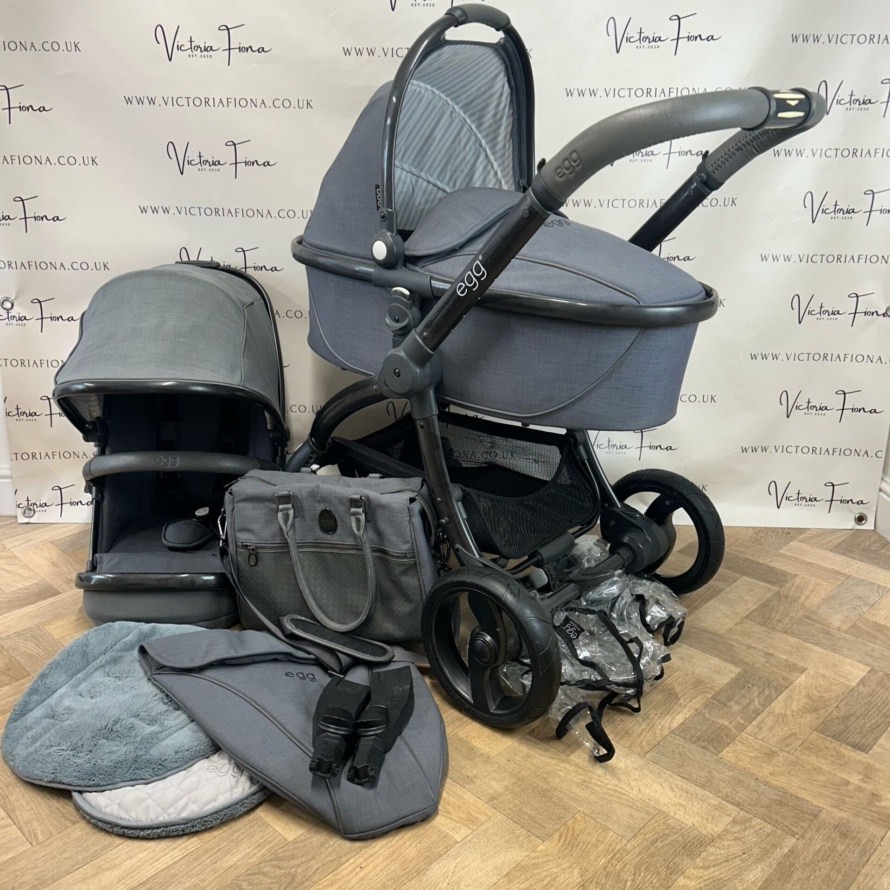 PRELOVED Babystyle Egg Pushchair & Carrycot - Quantum Grey 🩶