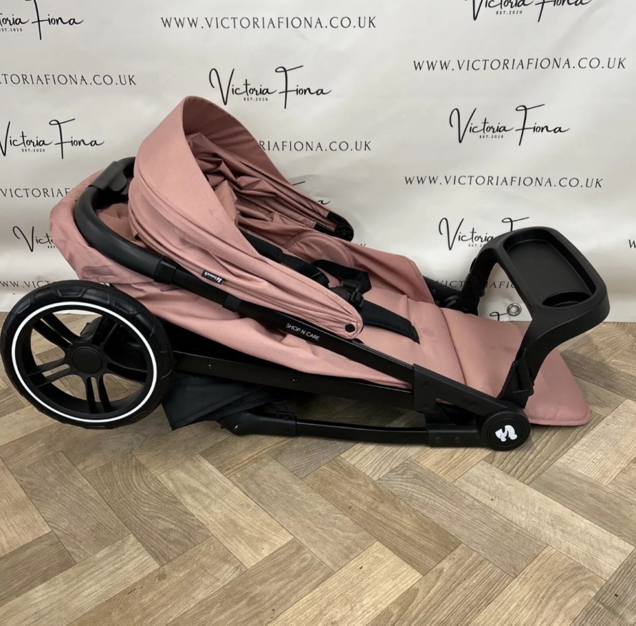 PRELOVED Hauck Shop N Care Pushchair Stroller 0-22kg Pink RRP £110 ☔️ - Image 5