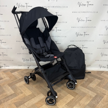 PRELOVED GB Pockit Plus All-Terrain CABIN APPROVED Stroller - Velvet Black - RRP £240