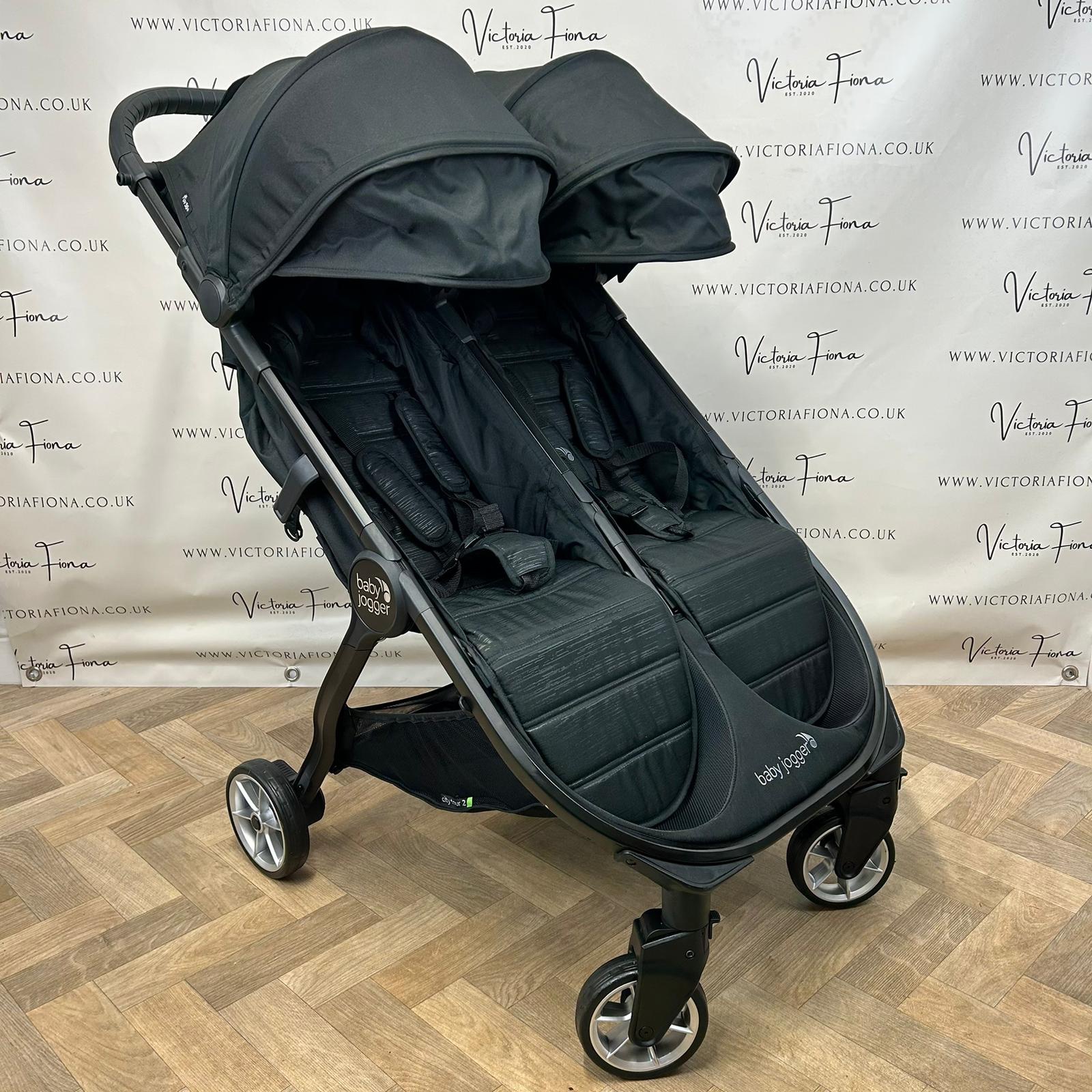 PRELOVED Baby Jogger City Tour 2 Double Stroller Pushchair - Opulent Black π¦
