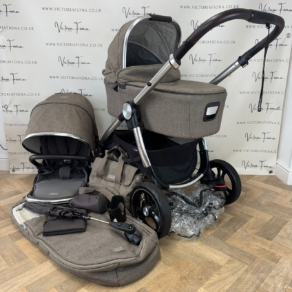 PRELOVED Mamas And Papas Ocarro Pushchair & Carrycot - Walnut Brown 🤎
