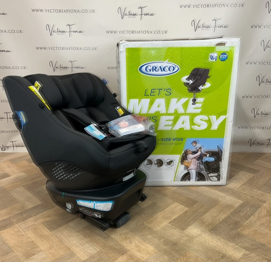 NEW Graco Turn2Me i-Size R129 Isofix Rotating Car Seat-Midnight RRP£160
