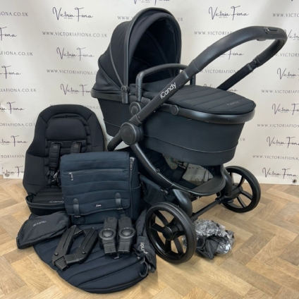 PRELOVED iCandy Peach 7 Pushchair with accessories - BLACK RRP£1543