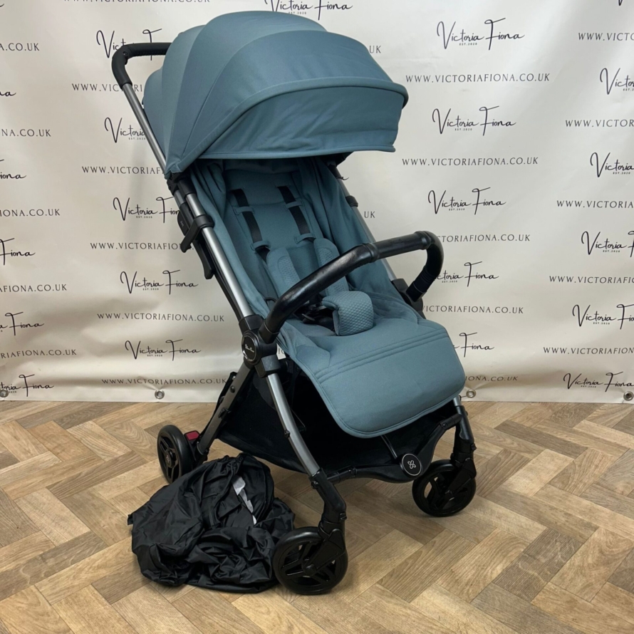 PRELOVED Silver Cross Jet Compact Stroller - MINERAL BLUE