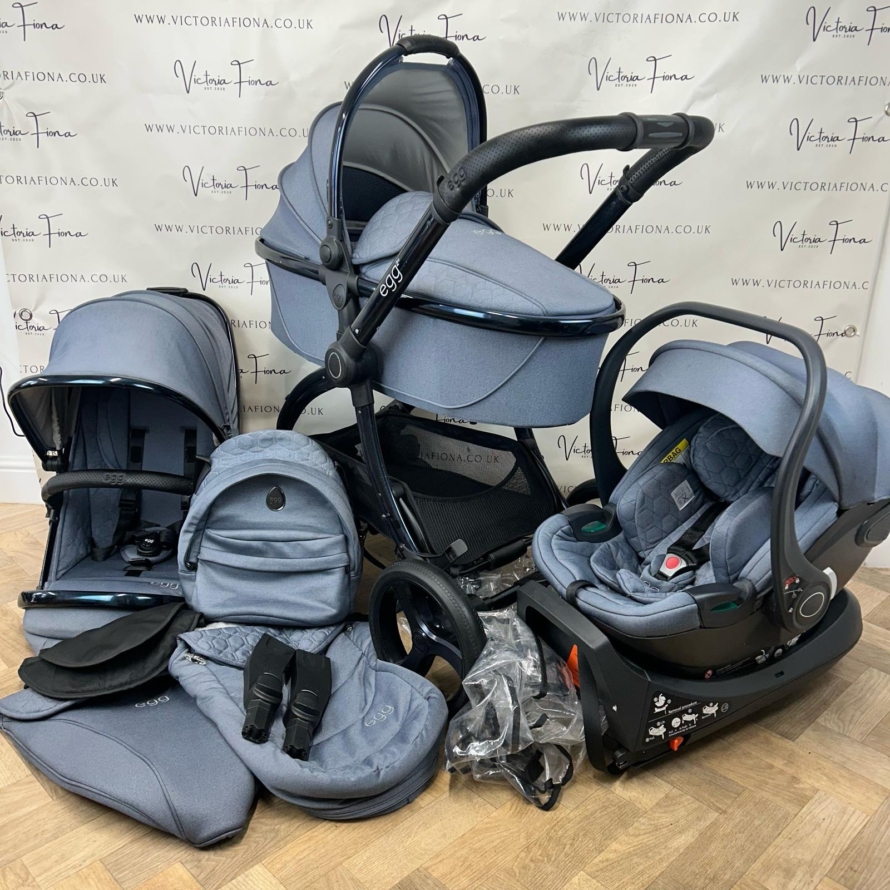 PRELOVED Egg2 Complete Travel System - Chambray Blue 💙