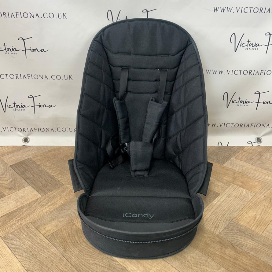 PRELOVED iCandy Peach 6 Pushchair & Carrycot Black Twill 🖤 - Image 8
