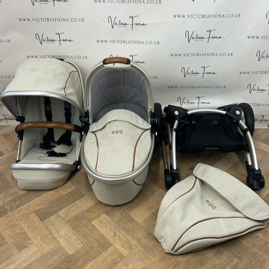 PRELOVED Babystyle Egg Pushchair & Carrycot - Prosecco 🤍 - Image 9