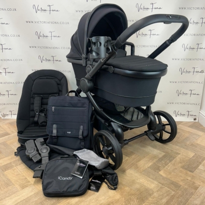 PRELOVED iCandy Peach 7 Pushchair with accessories - BLACK RRP£1543
