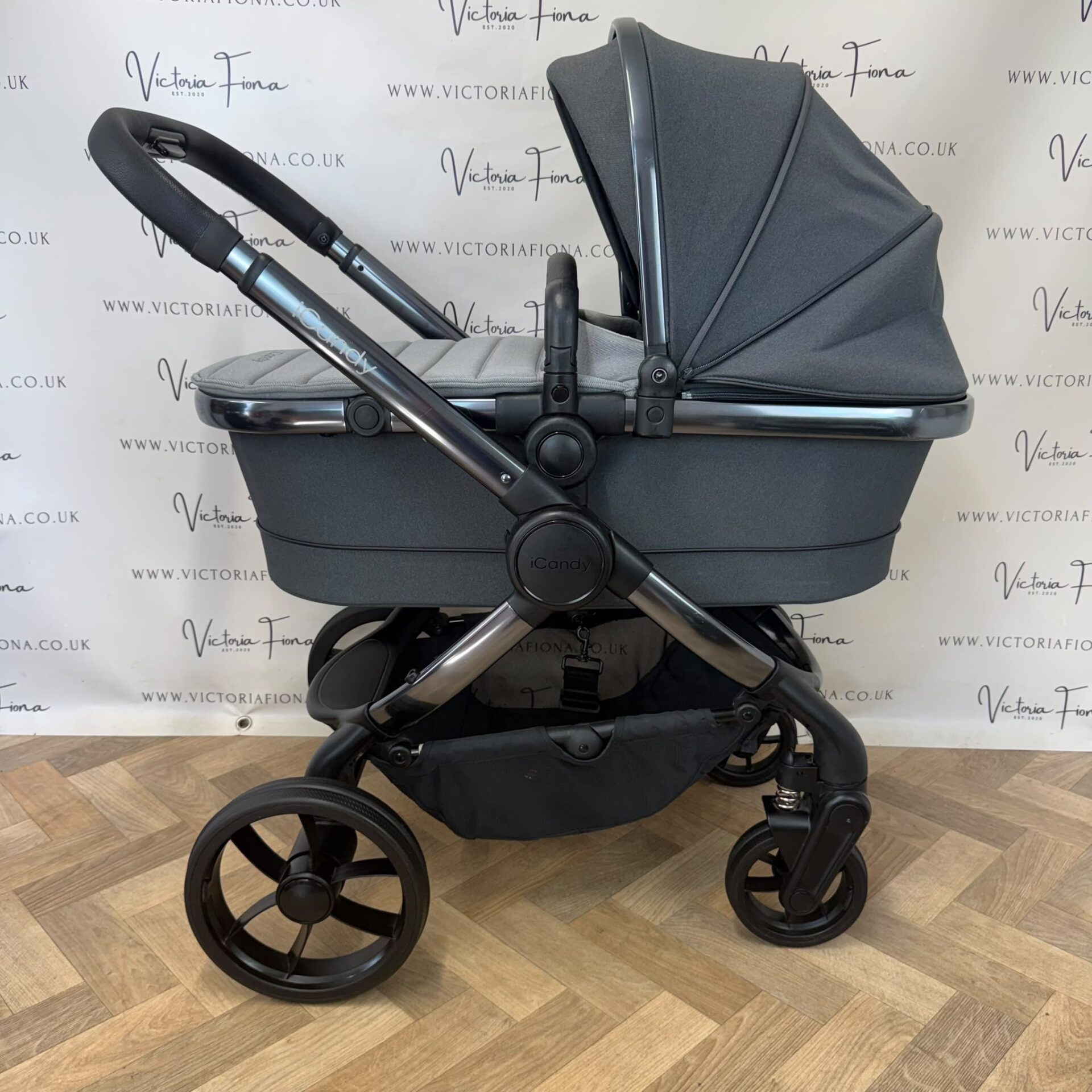 PRELOVED iCandy Peach 7 Pushchair with CYBEX 360 & ISOFIX - TRUFFLE GREY - Image 2