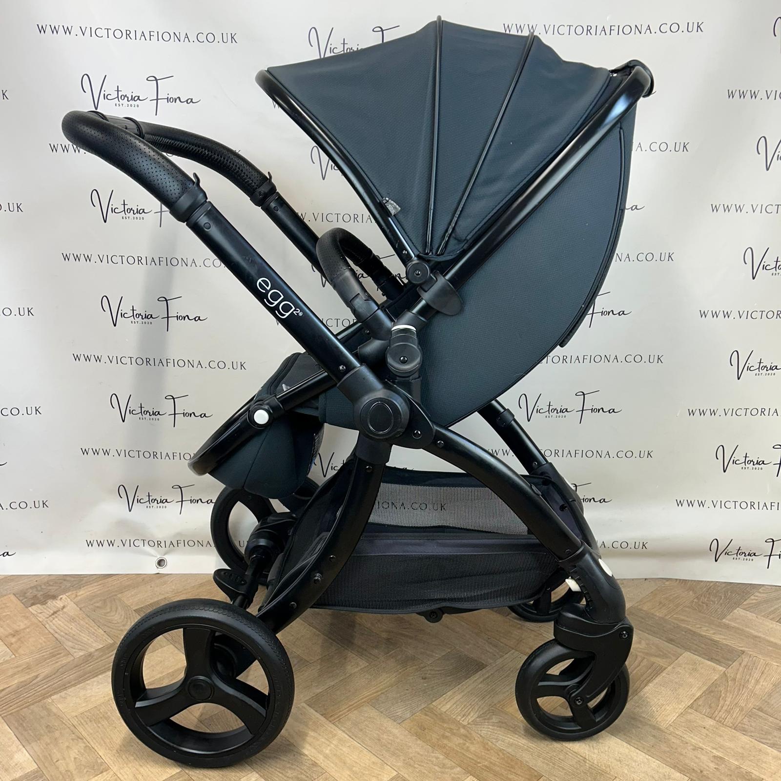 PRELOVED Egg2 Carrycot and Pushchair - Just Black 🖤 - Image 8