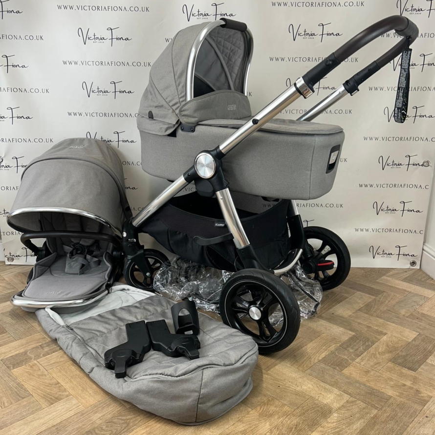 PRELOVED Mamas And Papas Ocarro Pushchair & Carrycot - Greige