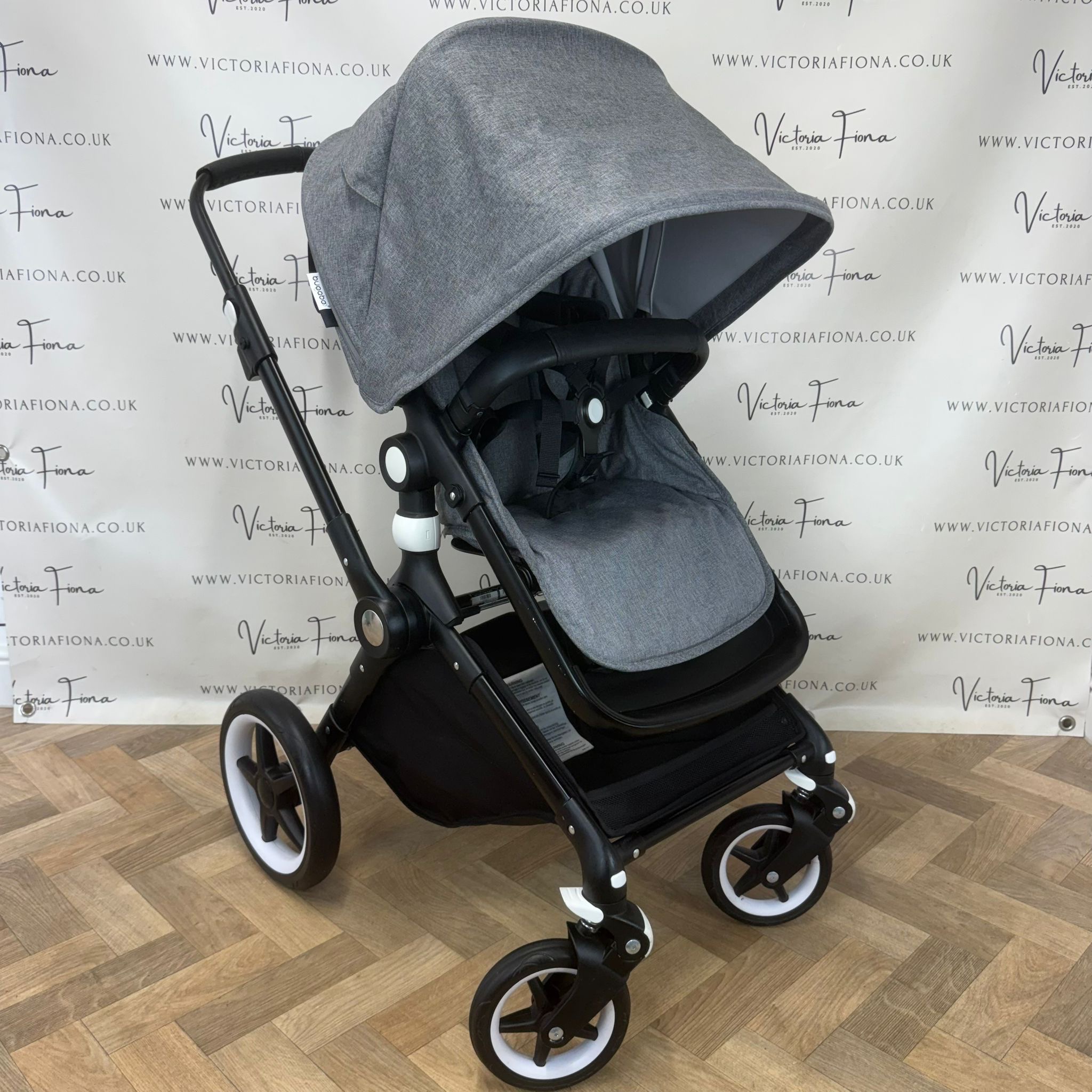 PRELOVED Bugaboo Lynx Carrycot & Pushchair - Grey Melange - Image 8