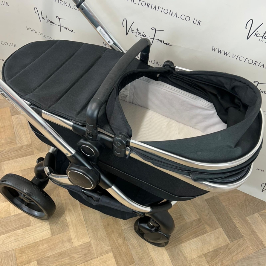 PRELOVED iCandy Peach 6 Pushchair & Carrycot Black Twill 🖤 - Image 3