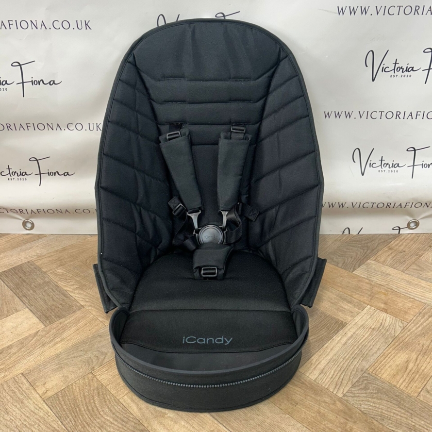 PRELOVED iCandy Peach 6 Pushchair & Carrycot Black Twill 🖤 - Image 7