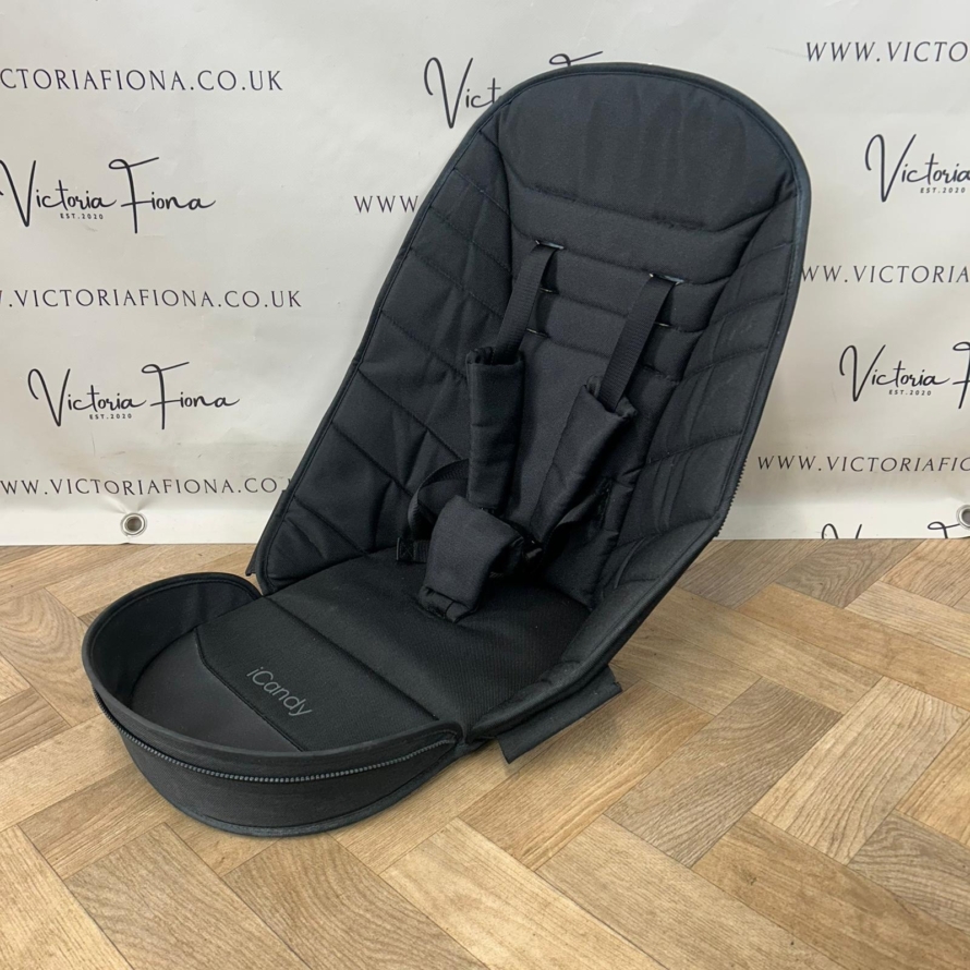 PRELOVED iCandy Peach 6 Pushchair & Carrycot Black Twill 🖤 - Image 6