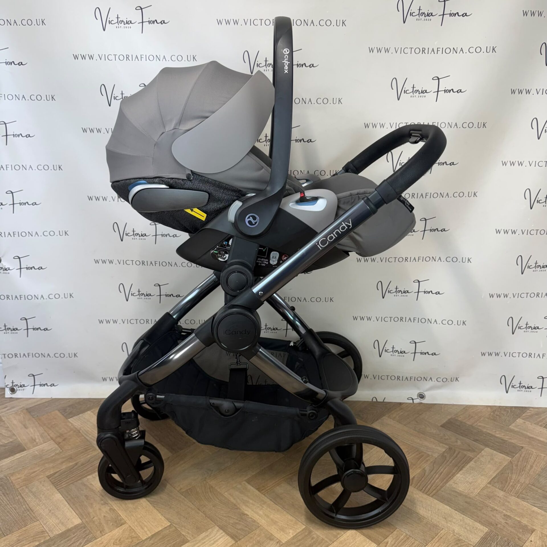 PRELOVED iCandy Peach 7 Pushchair with CYBEX 360 & ISOFIX - TRUFFLE GREY - Image 9
