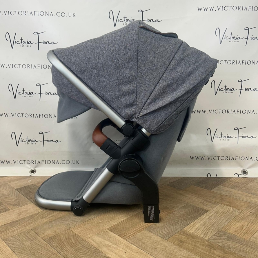 PRELOVED Silver Cross Wave Tandem Seat - Zinc Grey - Image 4