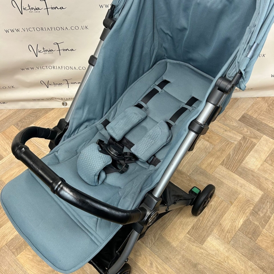 PRELOVED Silver Cross Jet Compact Stroller - MINERAL BLUE - Image 5