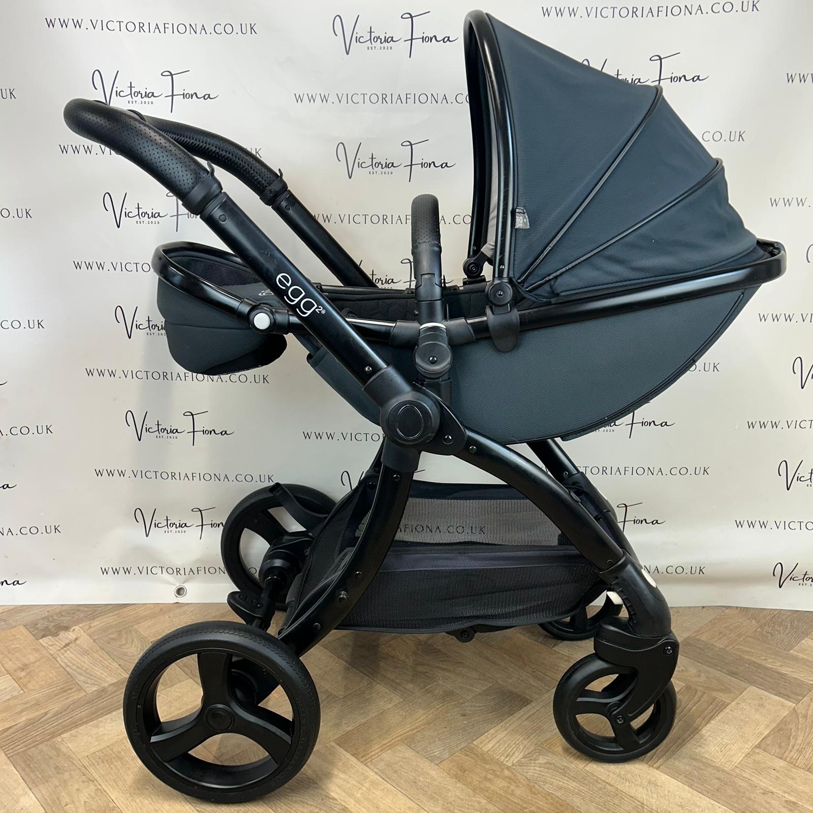 PRELOVED Egg2 Carrycot and Pushchair - Just Black 🖤 - Image 7