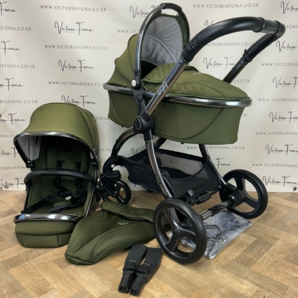 PRELOVED Egg2 Carrycot & Pushchair - Olive Green 💚